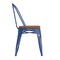 Emma and Oliver Perth Metal Stacking Dining Chairs with Poly Resin Seats for Indoor/Outdoor Use